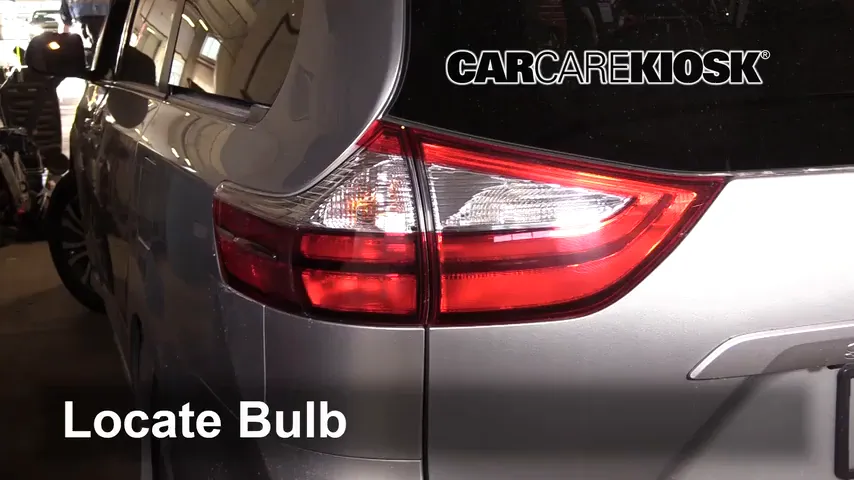 2019 Toyota Sienna XLE 3.5L V6 Lights Reverse Light (replace bulb)